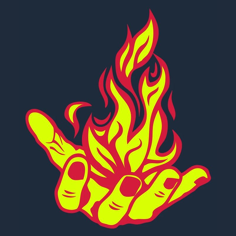 open hand open flame fire Fire1 hand