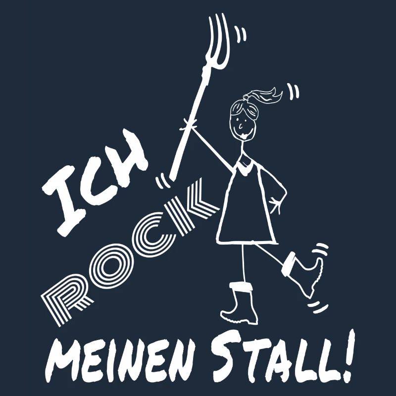 Frau Mistgabel Stall witzig