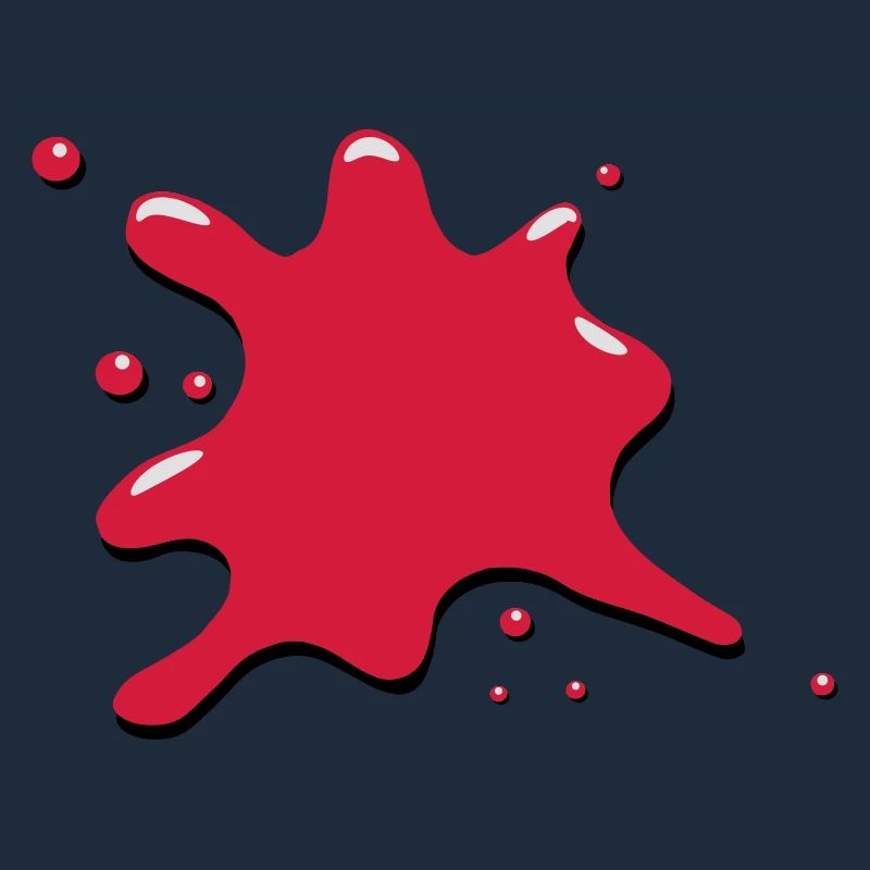 Klecks fleck blut