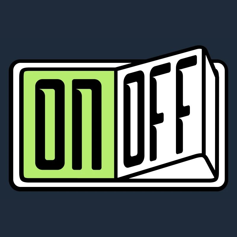 on off switch button button turn off