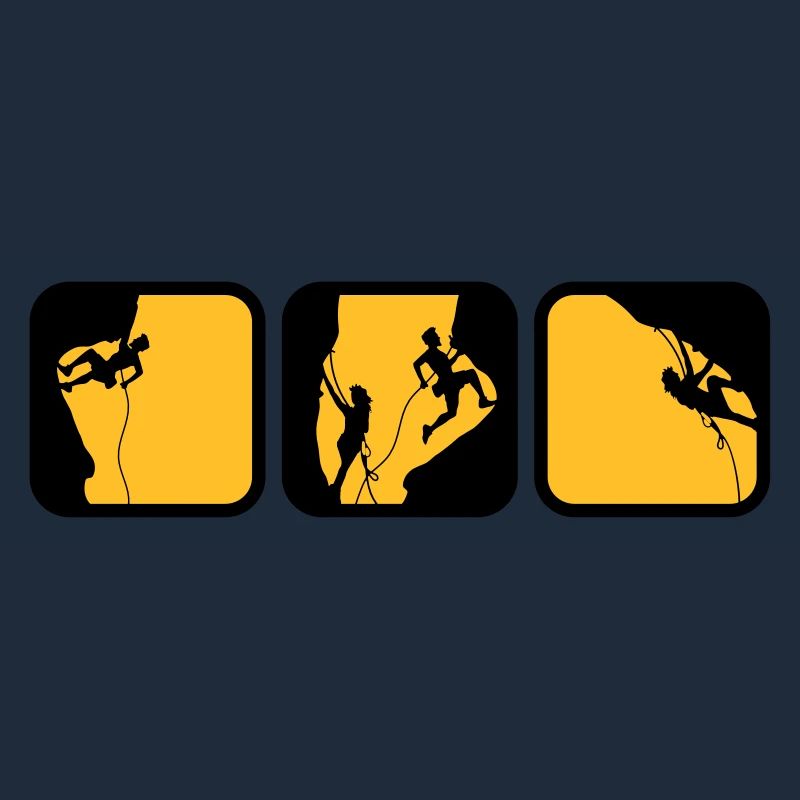 climbing man logos boxes in the evening 3