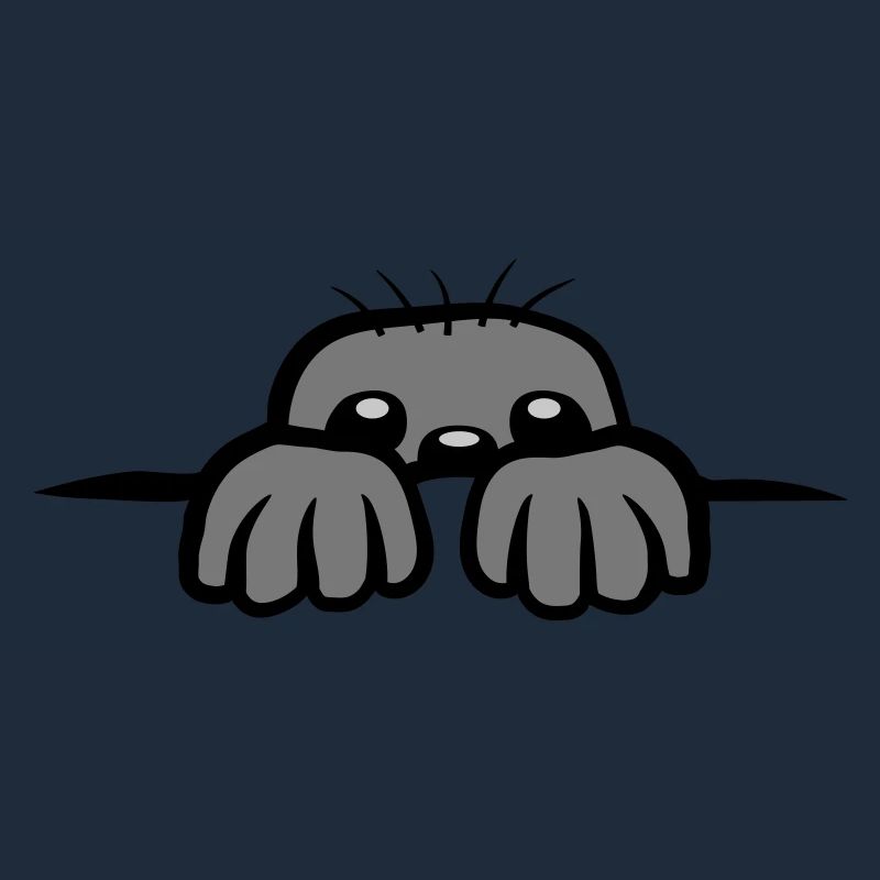 Mole looks out