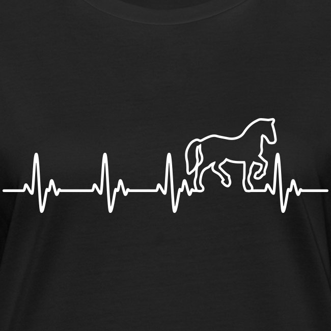 Vorschau: Horse Heartbeat - Frauen Bio-T-Shirt