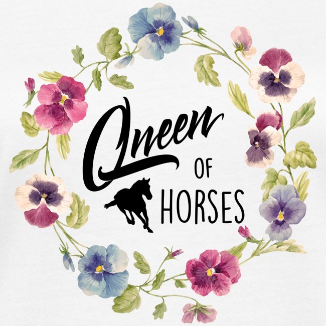 queen of horses - Frauen Bio-T-Shirt
