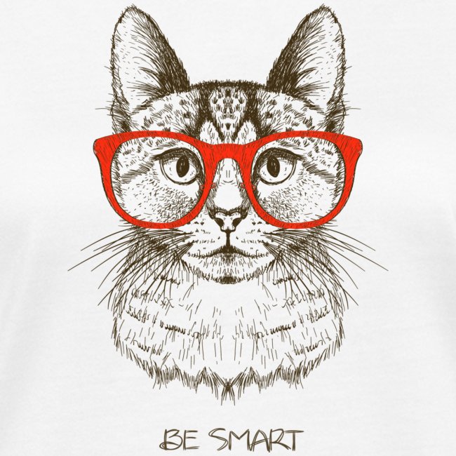 Cat Hipster - Frauen Bio-T-Shirt