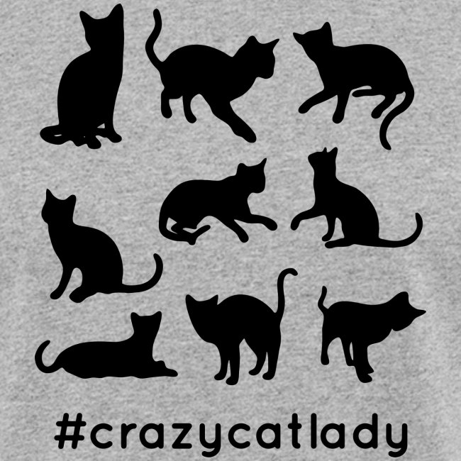 Crazy cat lady hashtag