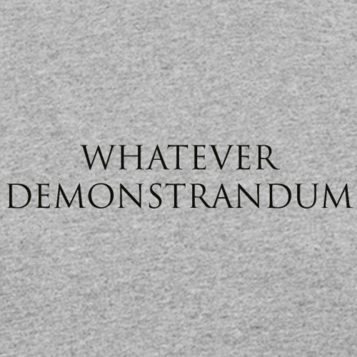 whatever demonstrandum - Frauen Bio-T-Shirt