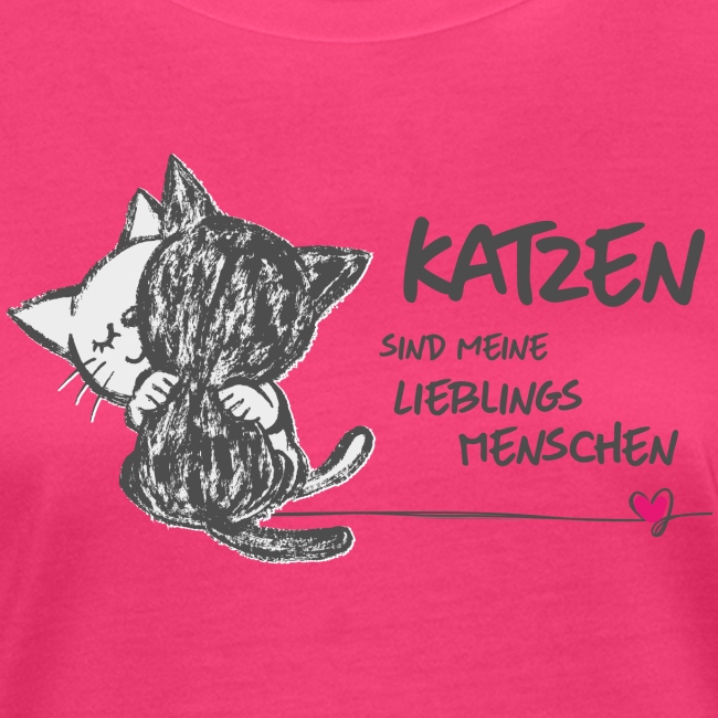 Vorschau: Katzen Lieblingsmenschen - Frauen Bio-T-Shirt
