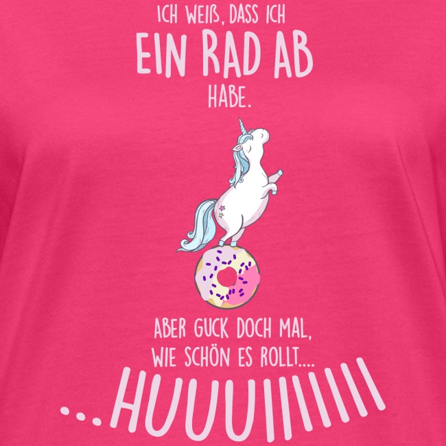 Vorschau: rad ab_einhorn - Frauen Bio-T-Shirt