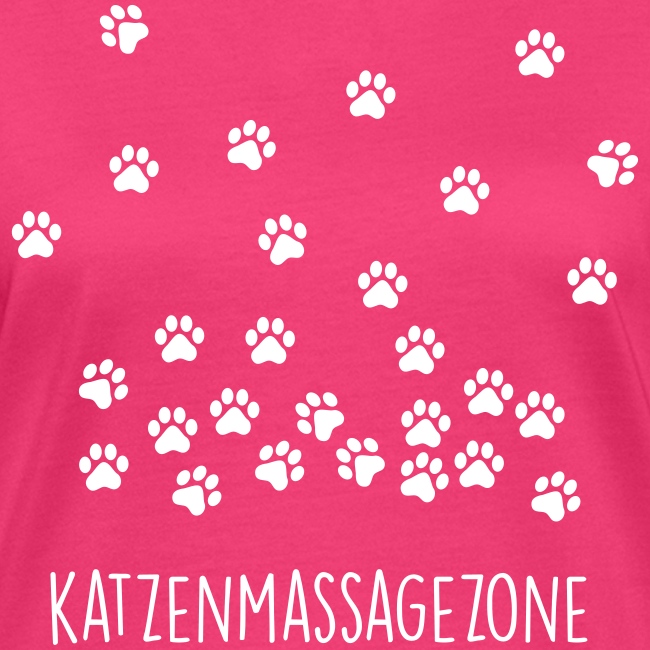 Katzen Massage Zone - Frauen Bio-T-Shirt