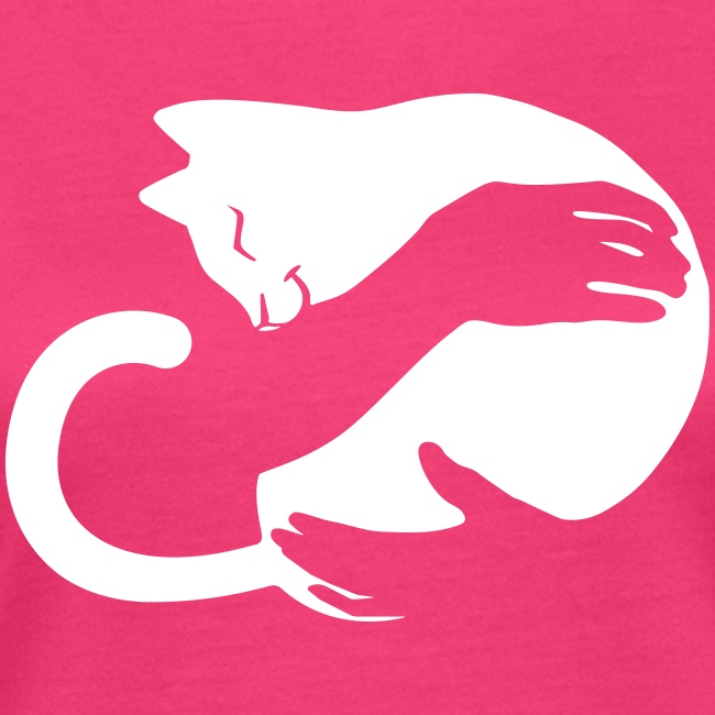 cat hug - Frauen Bio-T-Shirt