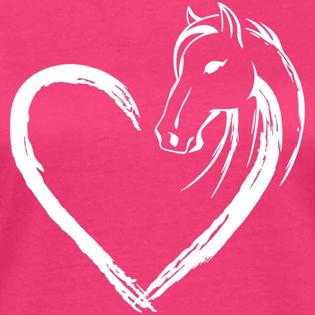 Vorschau: Pferde Herz - Frauen Bio-T-Shirt