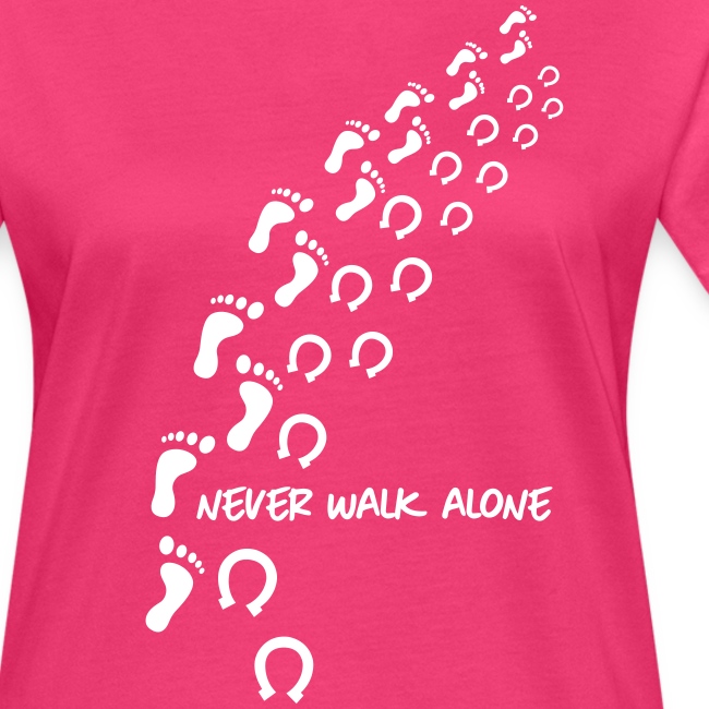 never walk alone horse - Frauen Bio-T-Shirt