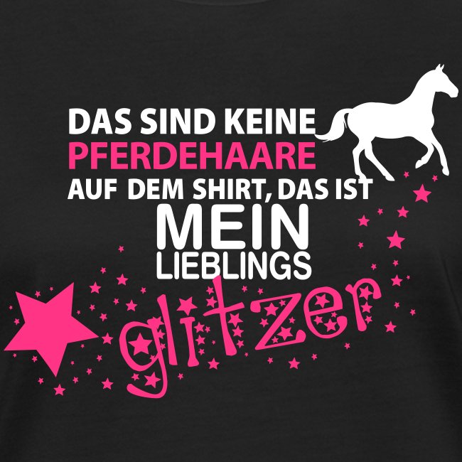 Glitzer Pferd - Frauen Bio-T-Shirt