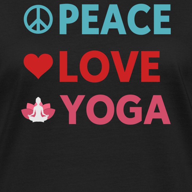 T-shirt peace love yoga