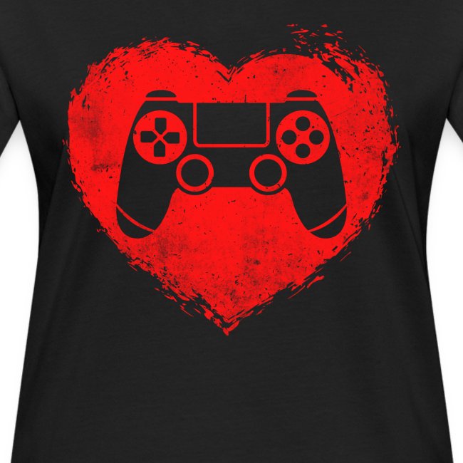 Gamer Gaming Herz Valentinstag Geschenk