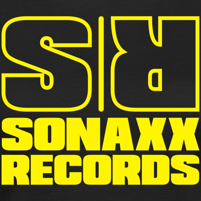 Sonaxx Records logo gul (firkantet)
