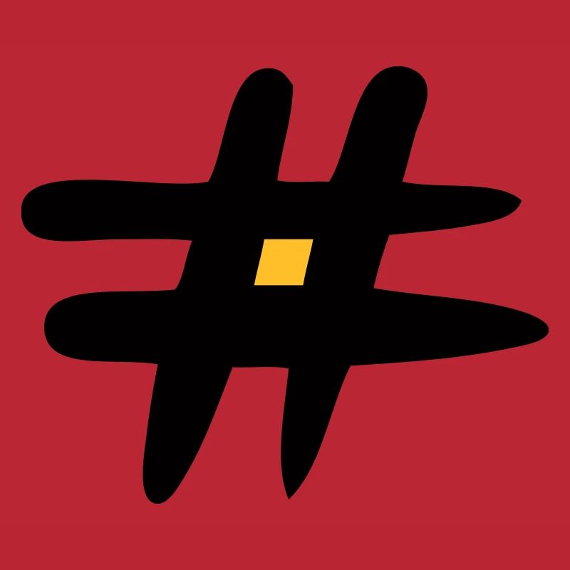 Raute Zeichen. # Symbol. Satzzeichen. Webzeichen.