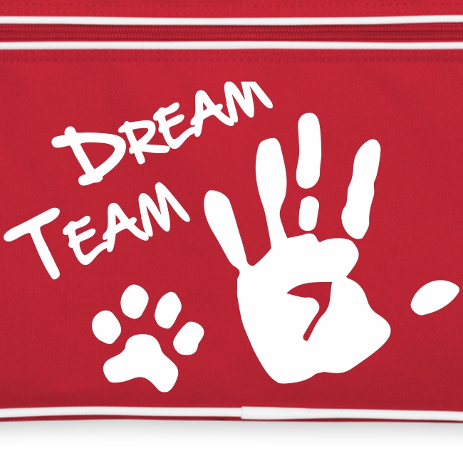 Vorschau: Dream Team Hand Hundpfote - Retro Tasche