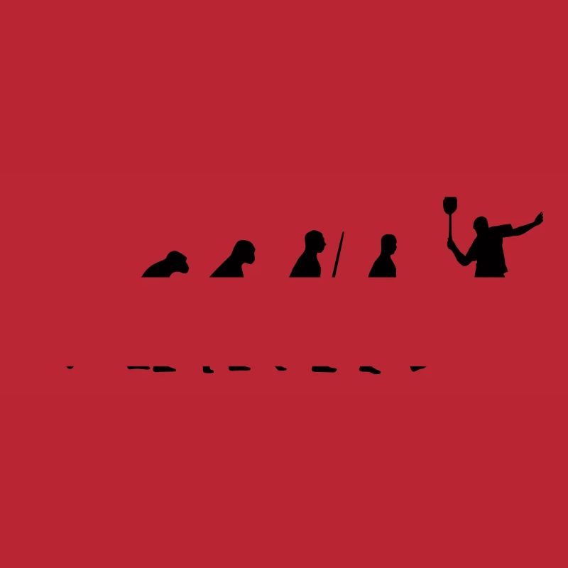 Evolution - badminton, badminton, humain, singe