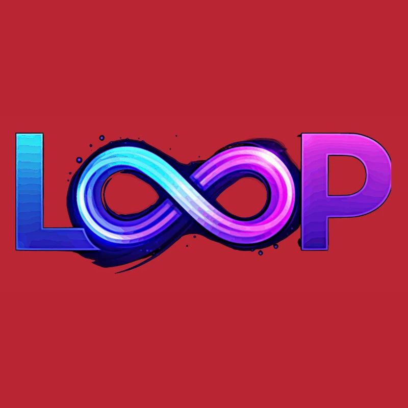 Neon Loop Unendlichkeit
