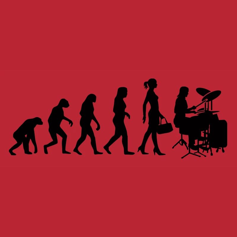 Evolution Schlagzeugerin Percussion Drummer