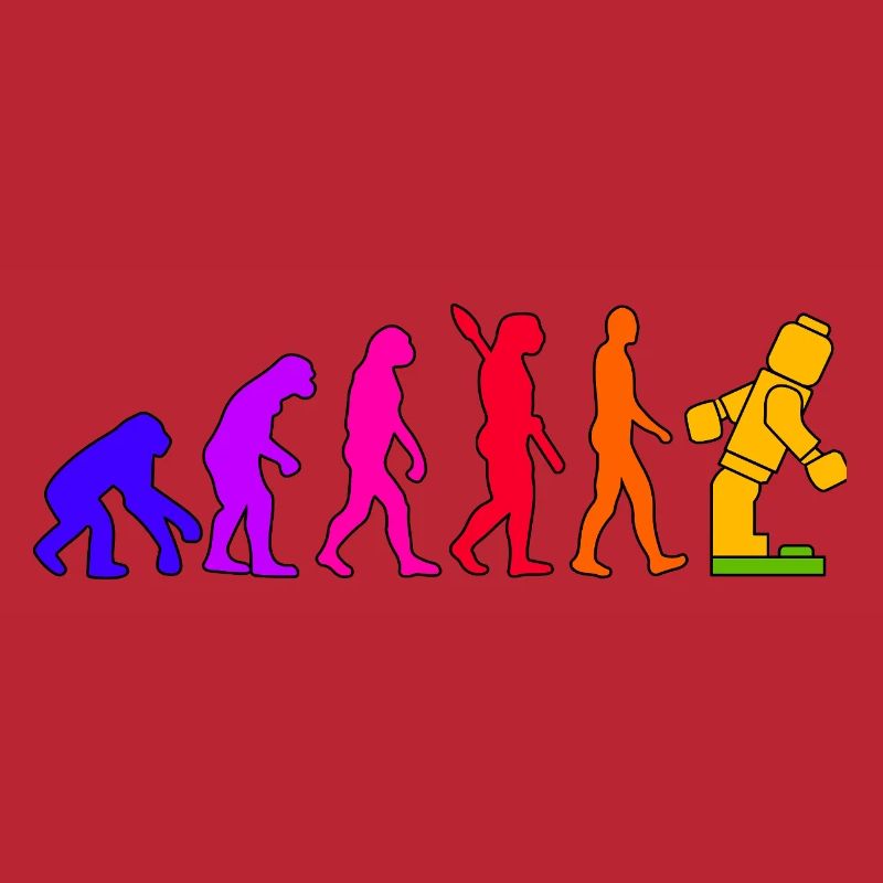 Clamping Brick Evolution Humanity Studded Brick