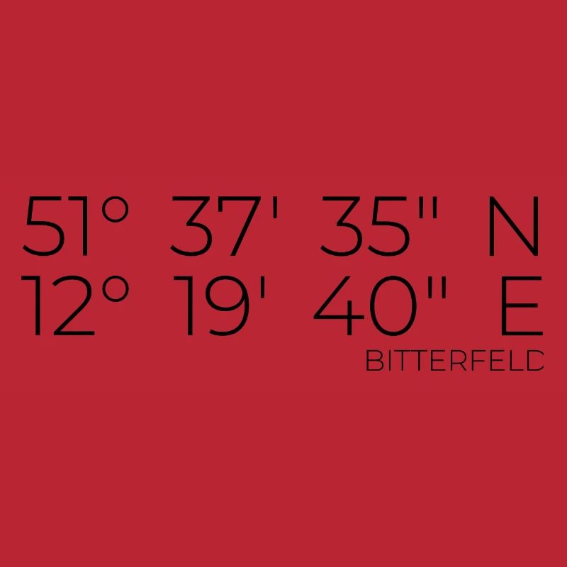 Coordinates Bitterfeld