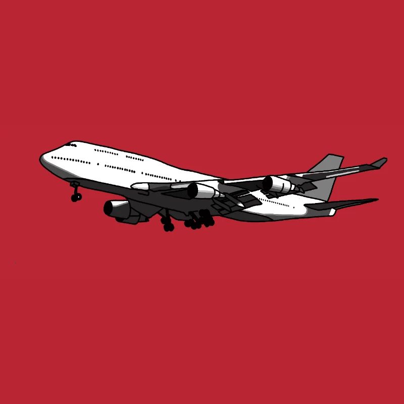 Flugzeug Silhouette mit Dynamischem Design