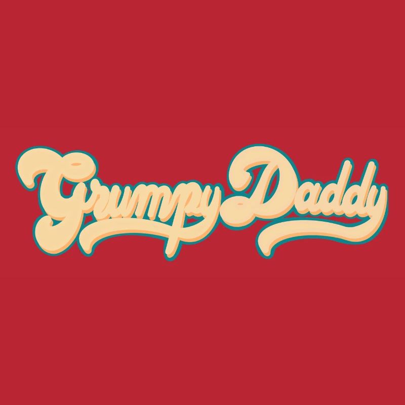 Script rétro de Grumpy Daddy - Couleur « Groovy Baby »