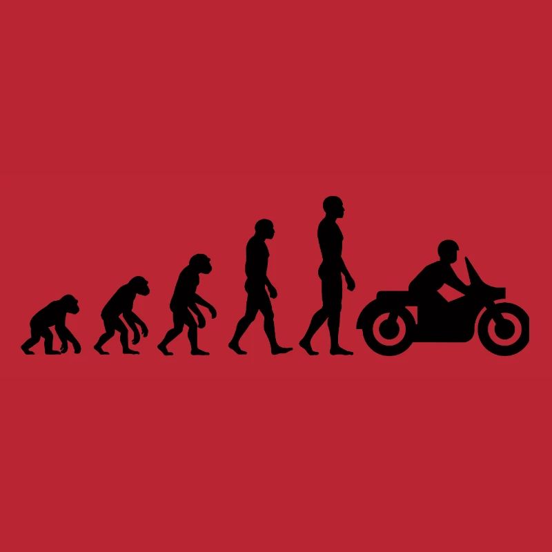 EVOLUTION: VOM AFFEN ZUM MOTORRADFAHRER!