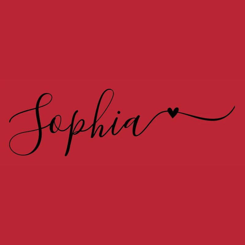 Sophia Surname First Name Decorative