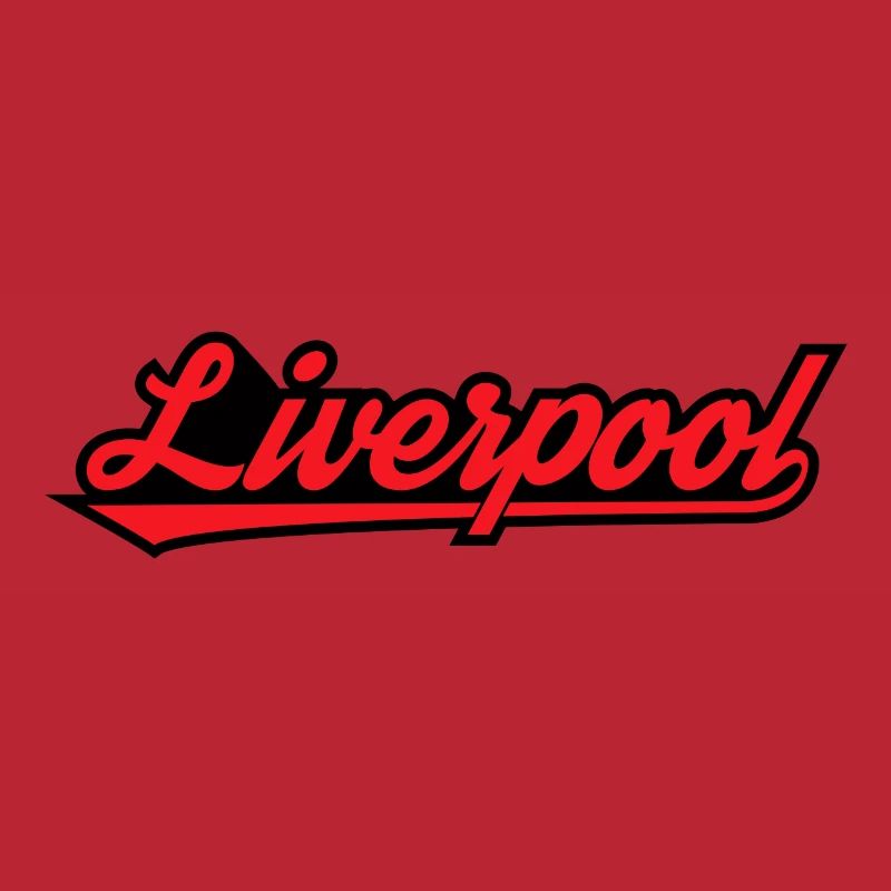 Liverpool Script auf Schwarz