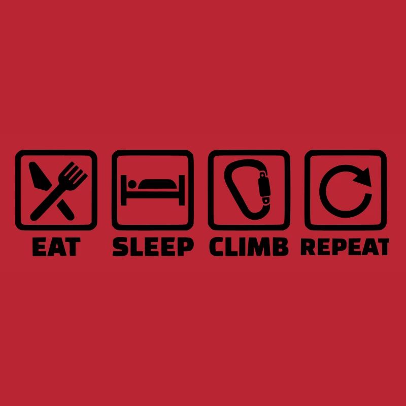 Eat Sleep Climb Repeat – Klettern & Bouldern