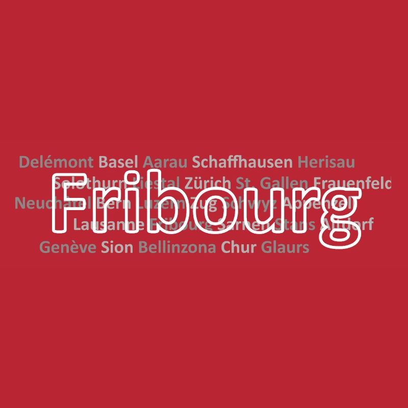 Schweizer Städte Fribourg