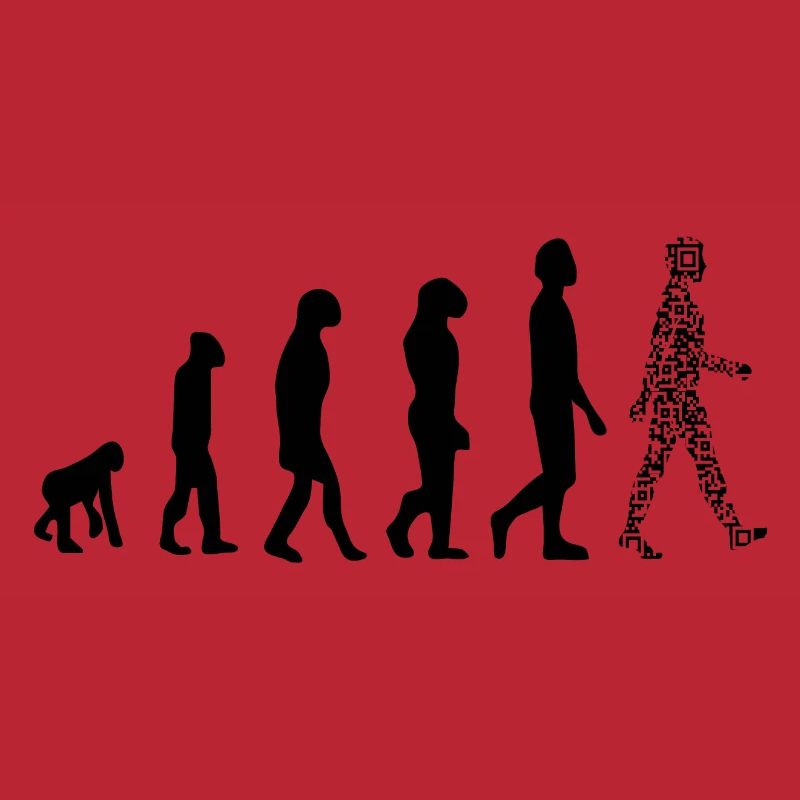 Evolution QR code - Humor health pass