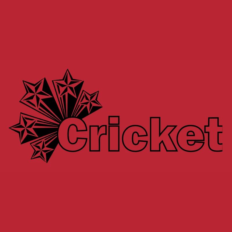 Cricket-Text mit Sternen