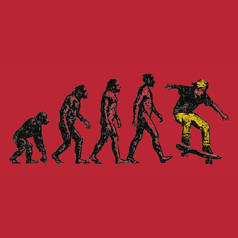 Evolution Skateboarder – Grunge Skate Design