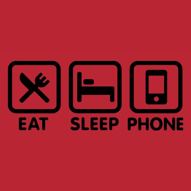 manger dormir téléphone