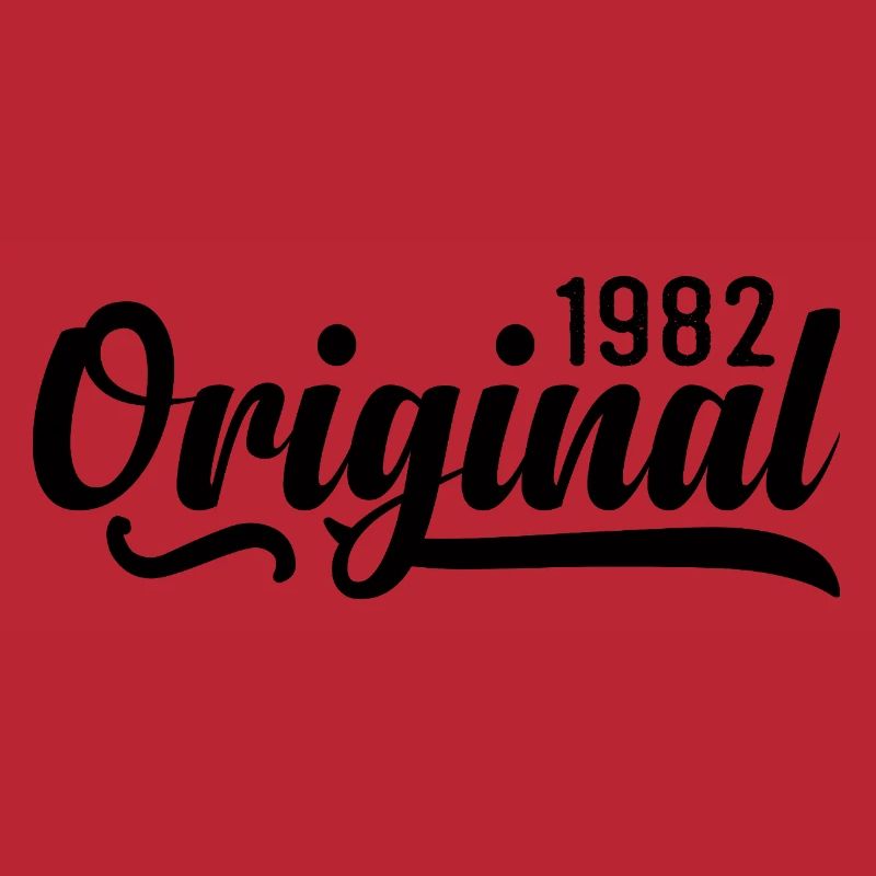 1982 birthday 43 years old, retro 1982
