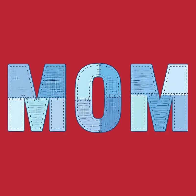 MOM Patchwork Denim Stil