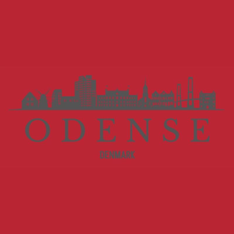 Danemark d’Odense, silhouette d’Odense
