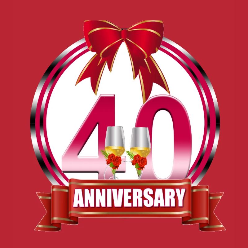 40e anniversaire de mariage Anniversaire de mariage Ruby