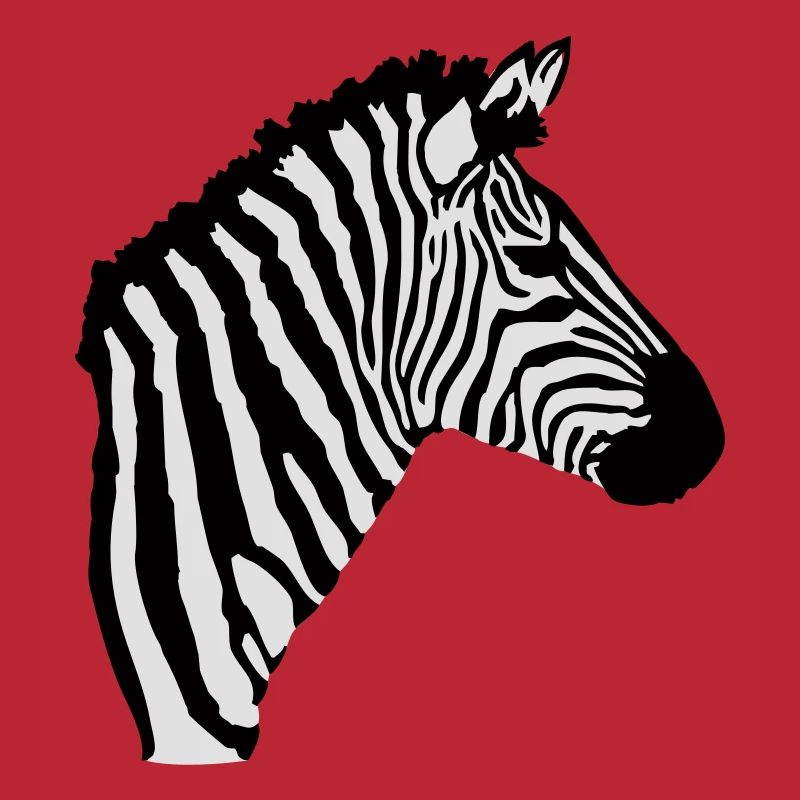 A zebra's head