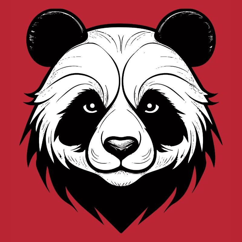 Conception élégante du masque de panda