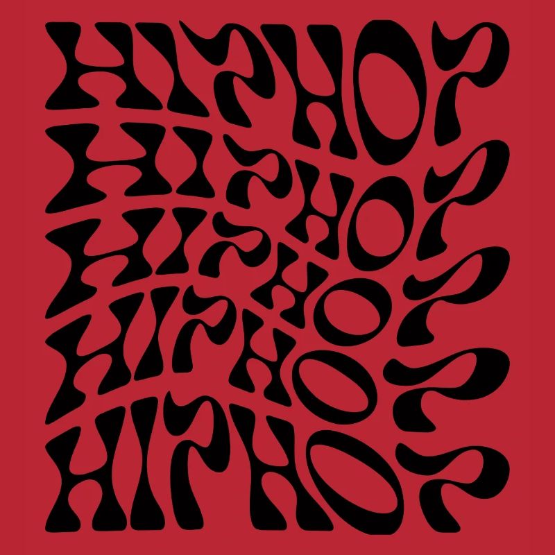 Hip Hop liquid wavy logo pattern
