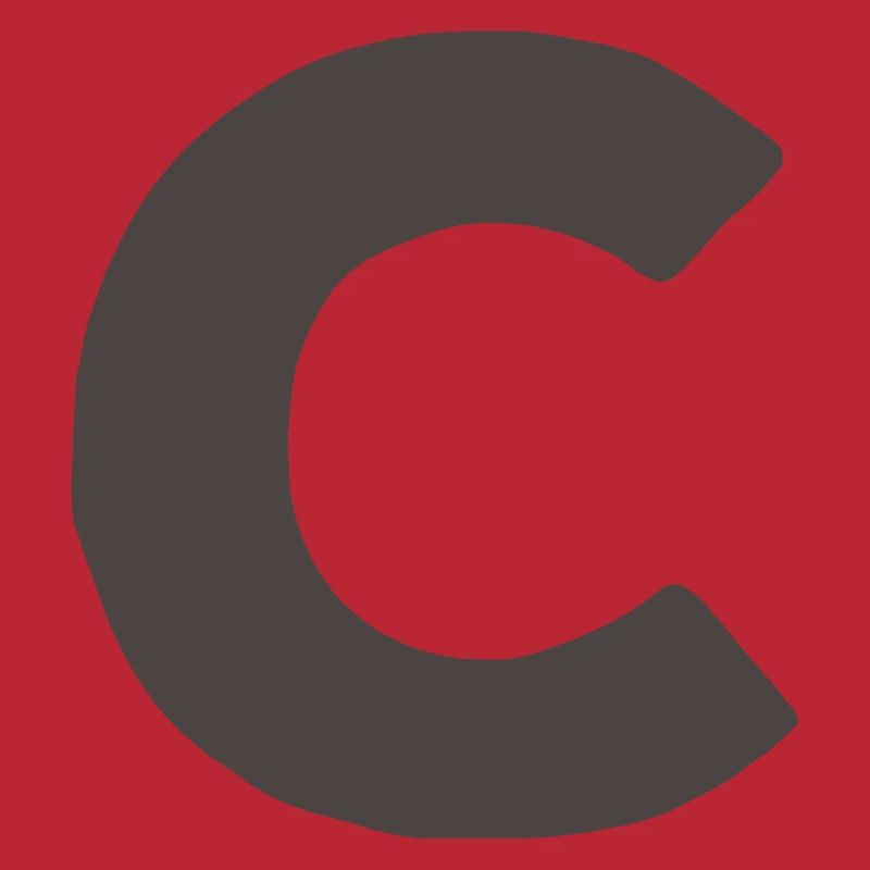 Minimal Letter C Bold Monogram Typography