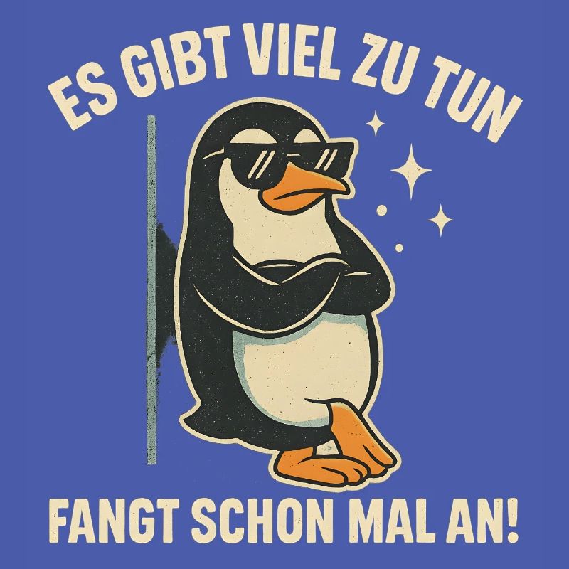 Pinguin mit Sonnenbrille Statement