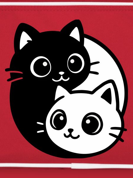 Ying Yang Cat Portrait