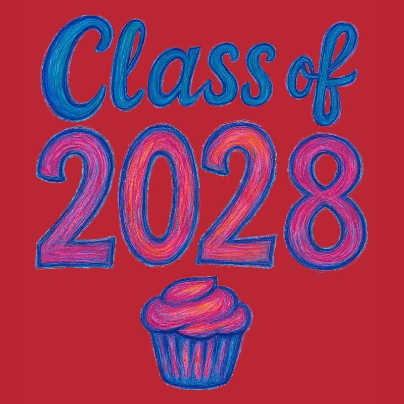 Cupcake-Gradient der Klasse 2028